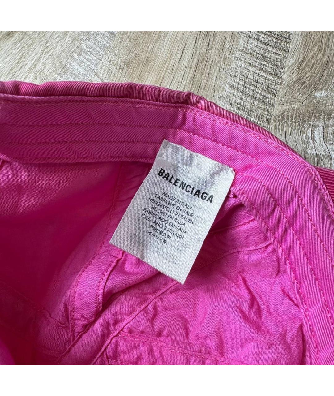 BALENCIAGA Розовая хлопковая кепка/бейсболка, фото 4