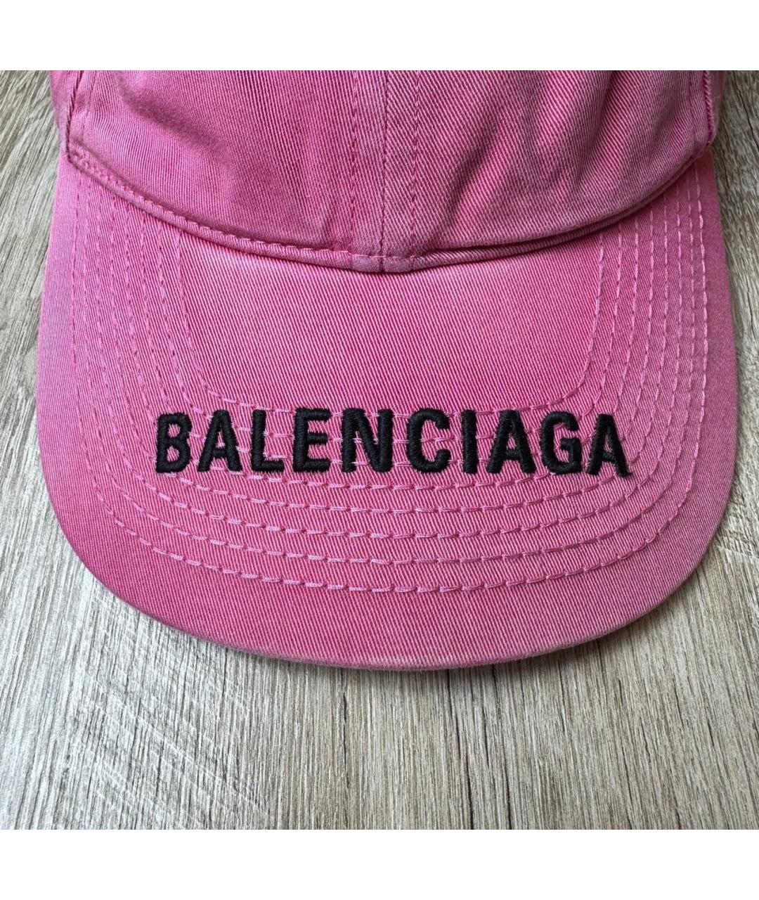 BALENCIAGA Розовая хлопковая кепка/бейсболка, фото 3