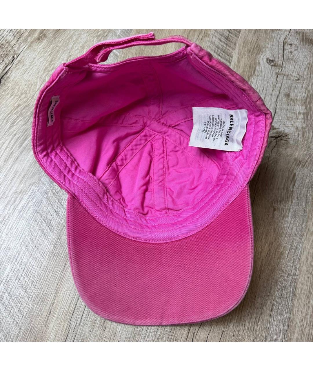 BALENCIAGA Розовая хлопковая кепка/бейсболка, фото 2