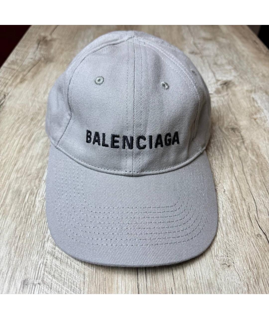 BALENCIAGA Серая хлопковая кепка/бейсболка, фото 7