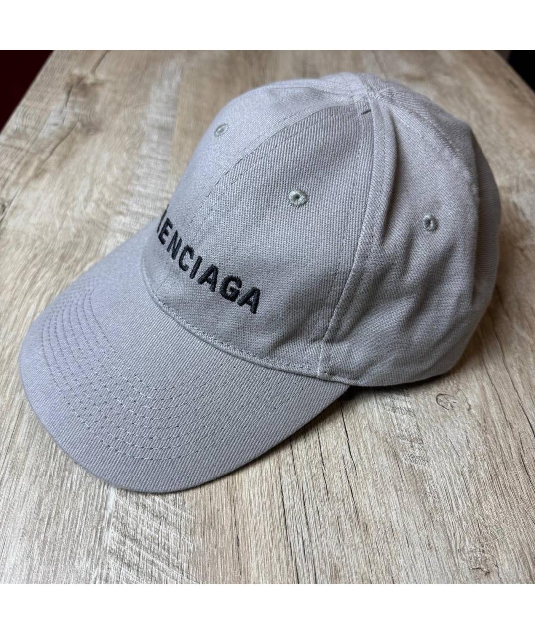 BALENCIAGA Серая хлопковая кепка/бейсболка, фото 5