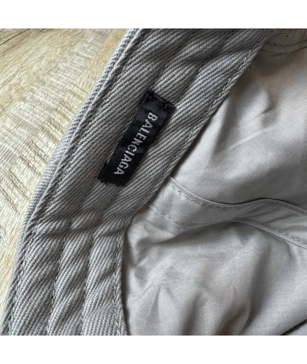 BALENCIAGA Серая хлопковая кепка/бейсболка, фото 6