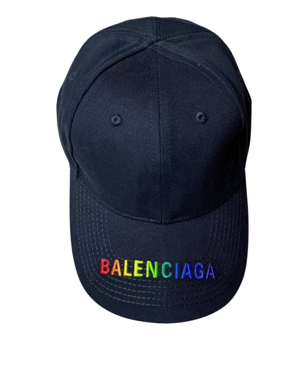 BALENCIAGA Черная хлопковая кепка/бейсболка, фото 1