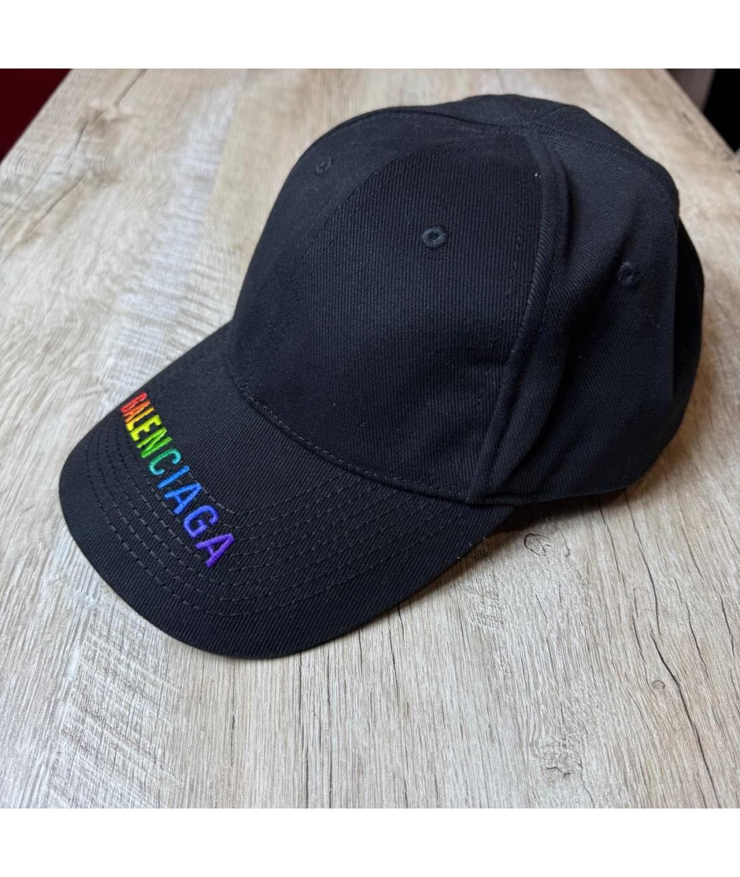 BALENCIAGA Черная хлопковая кепка/бейсболка, фото 2