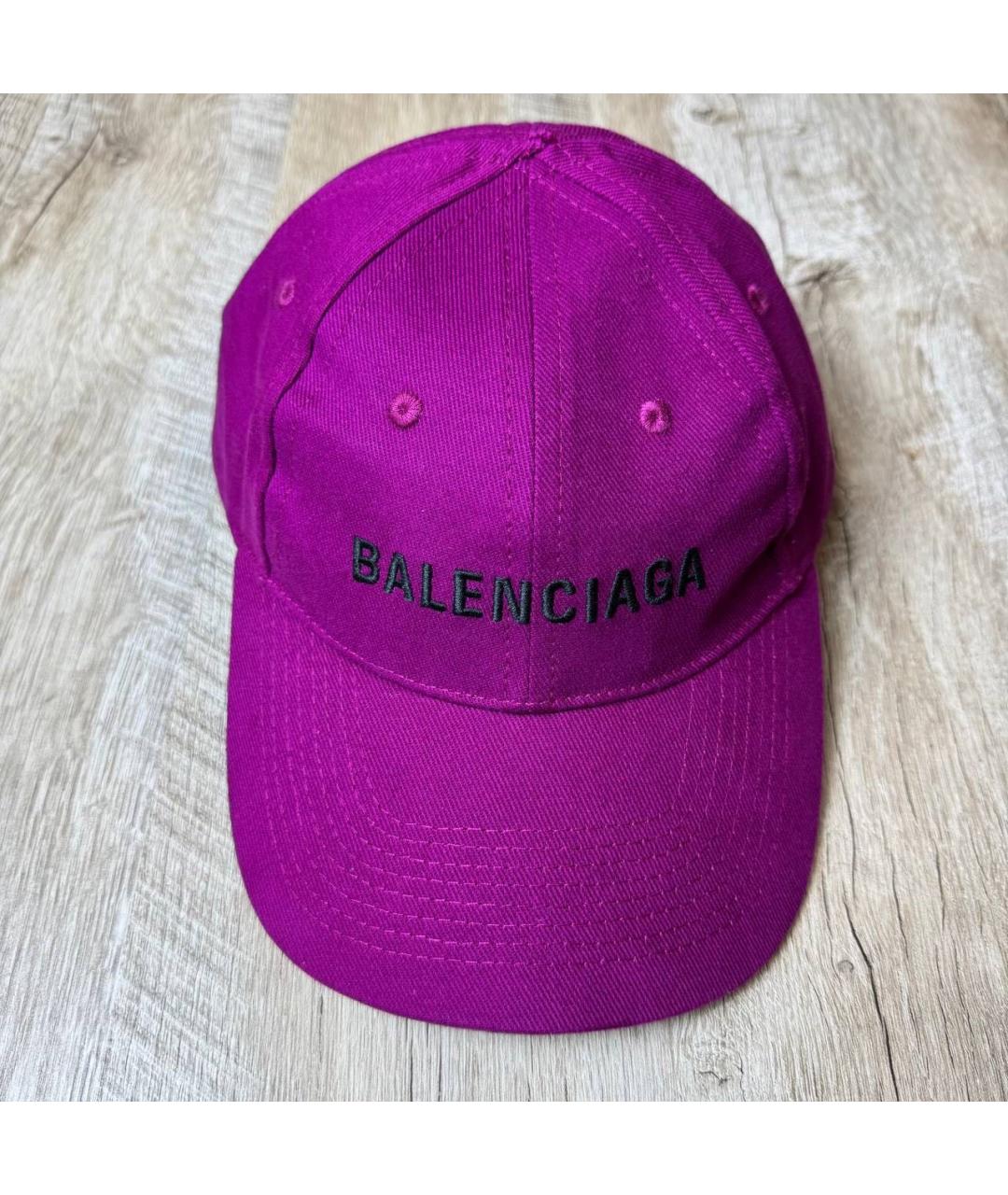 BALENCIAGA Фиолетовая хлопковая кепка/бейсболка, фото 5