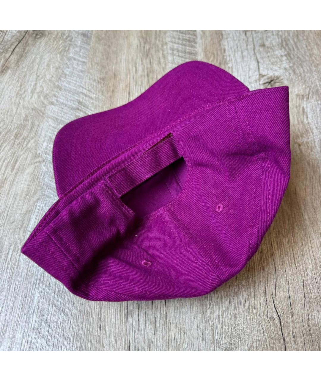 BALENCIAGA Фиолетовая хлопковая кепка/бейсболка, фото 6
