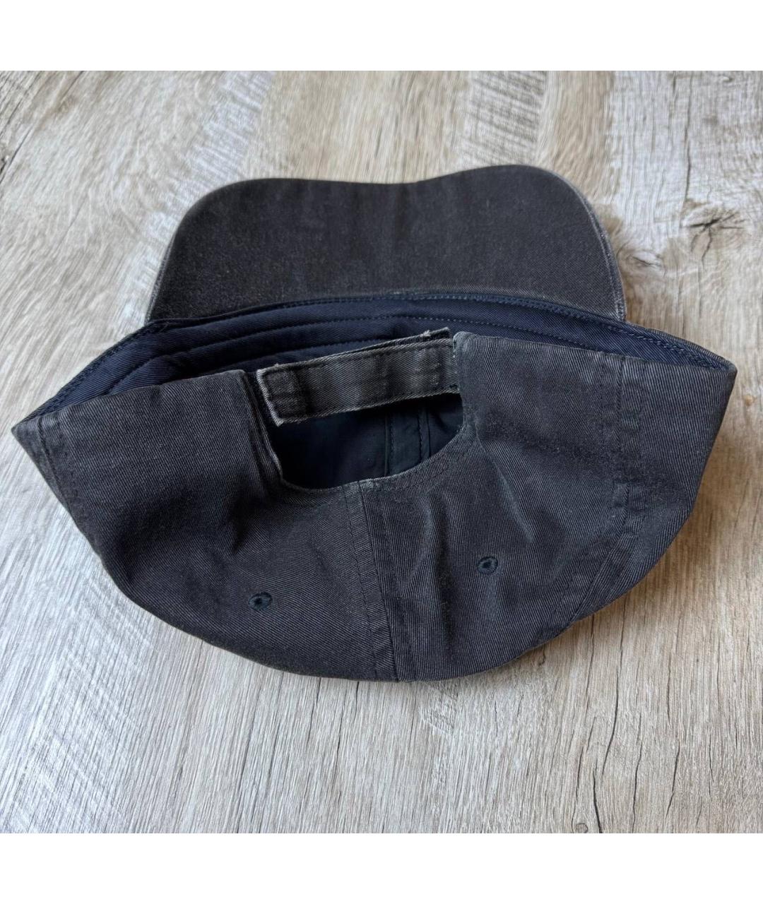 BALENCIAGA Антрацитовая хлопковая кепка/бейсболка, фото 2