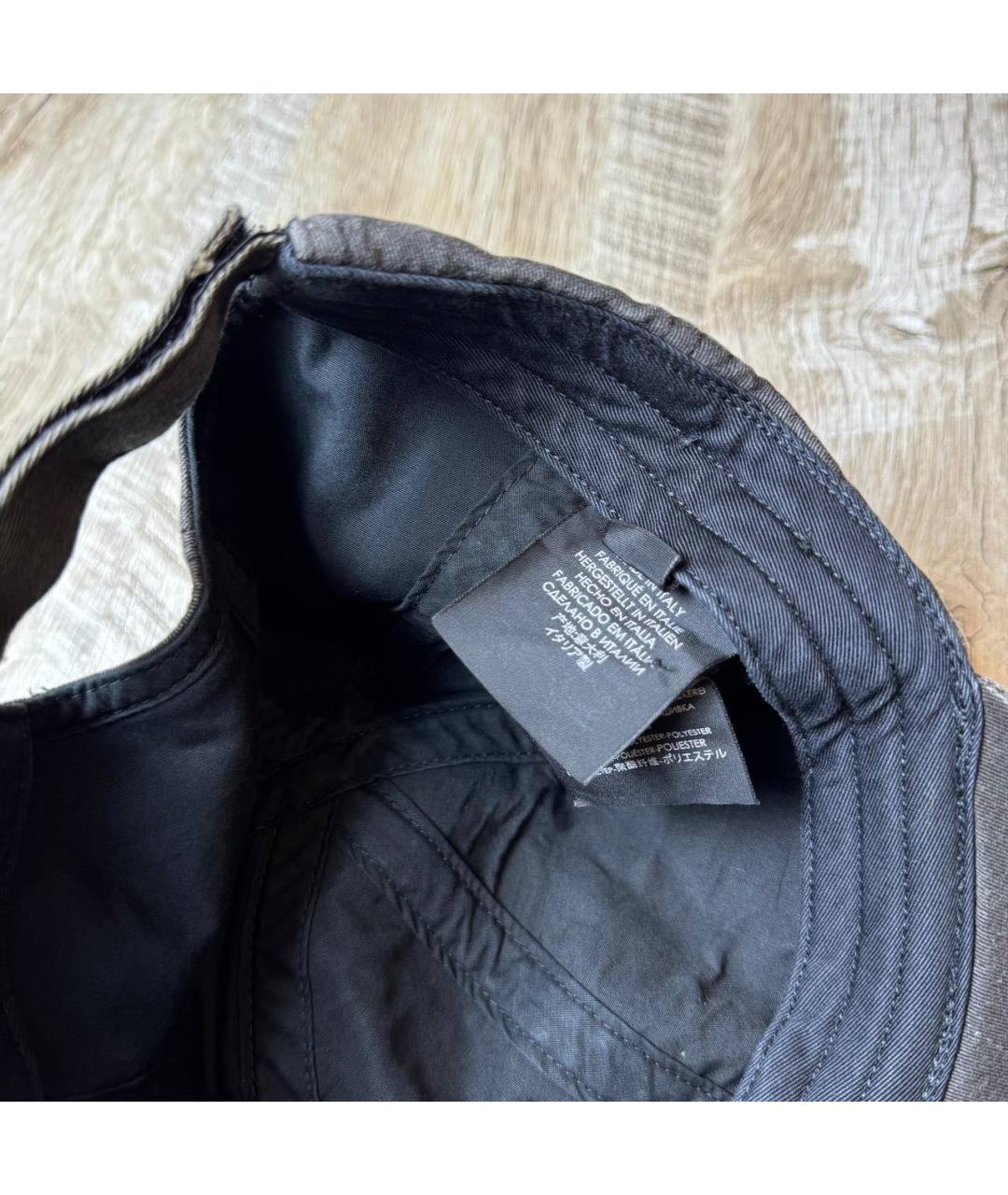 BALENCIAGA Антрацитовая хлопковая кепка/бейсболка, фото 4