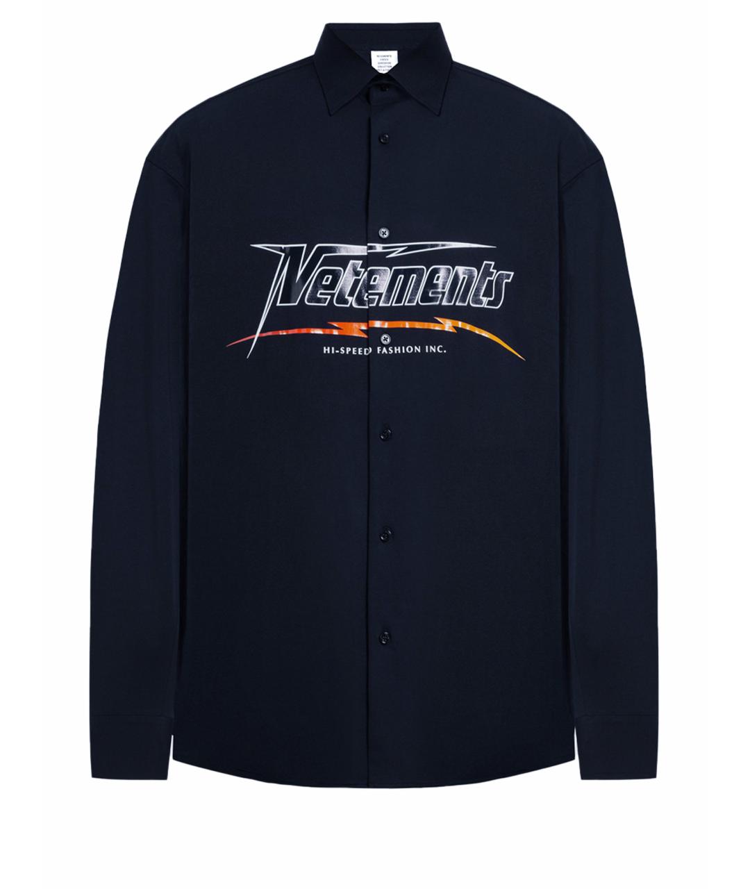 VETEMENTS Черная кэжуал рубашка, фото 1