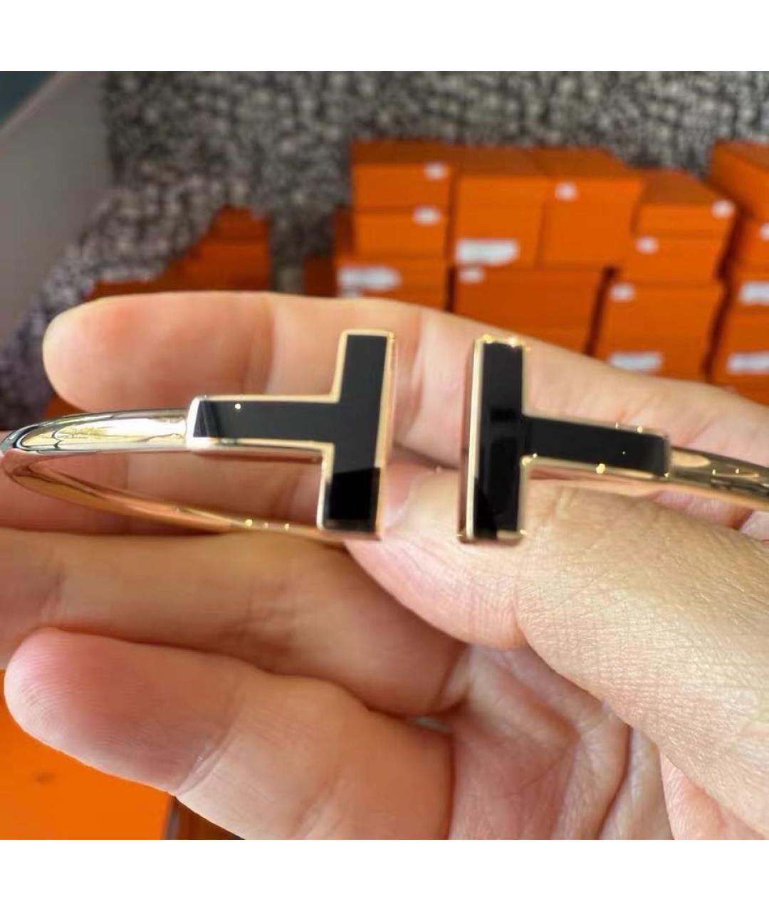 TIFFANY&CO Черный браслет из розового золота, фото 3