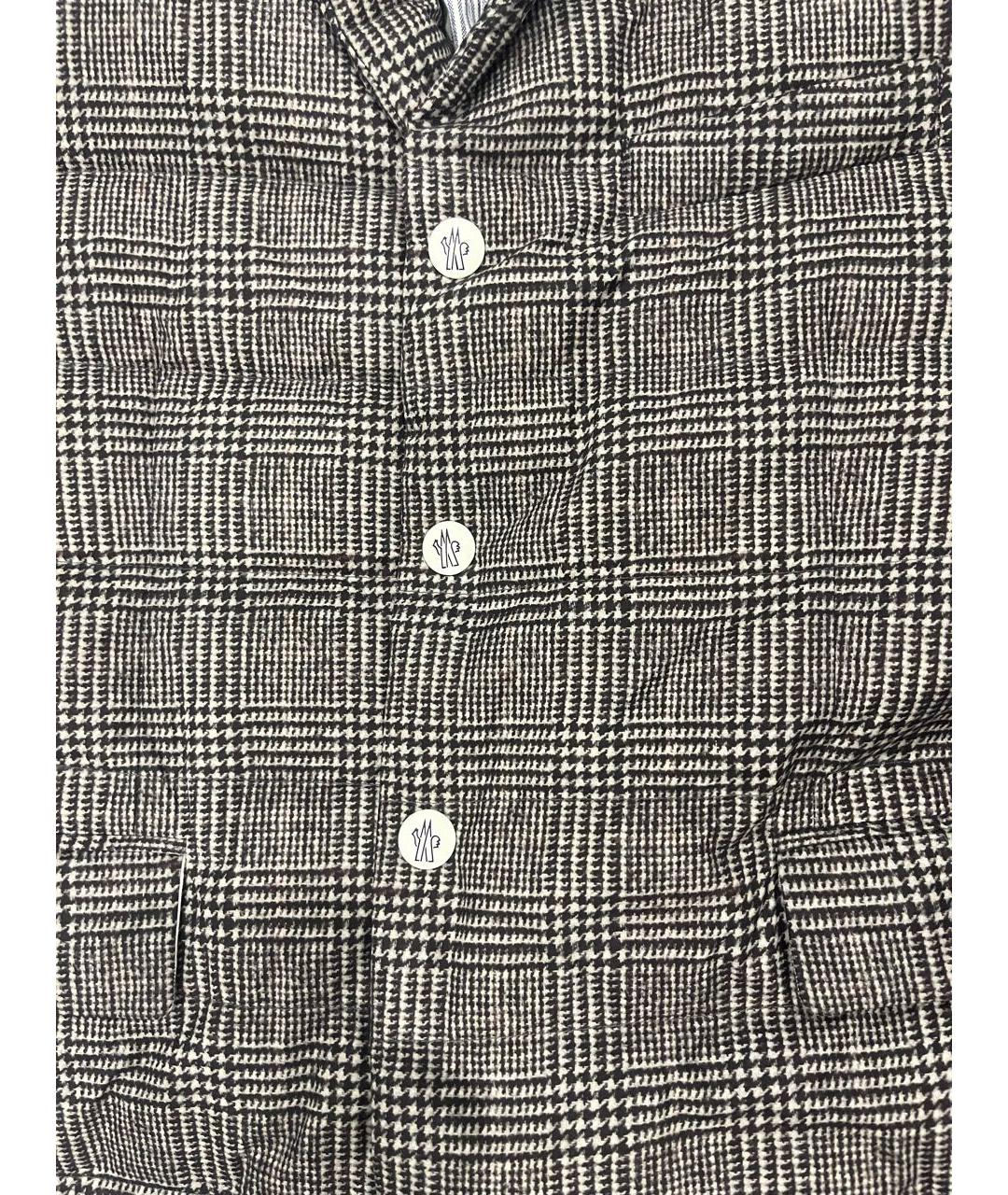 MONCLER Серая хлопковая куртка, фото 4