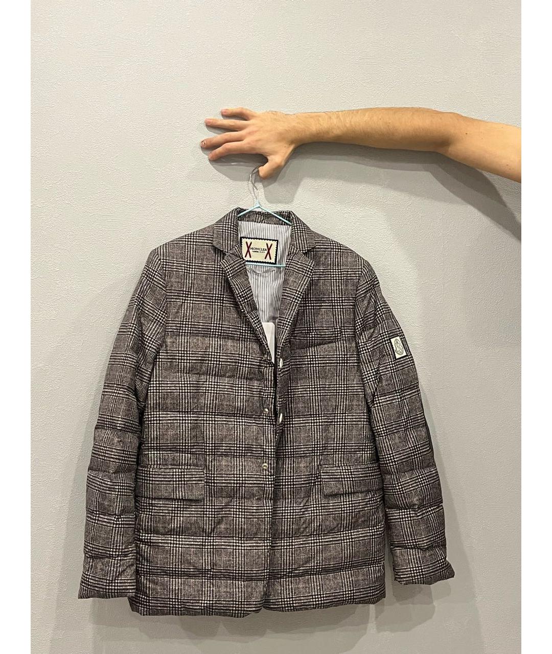 MONCLER Серая хлопковая куртка, фото 9