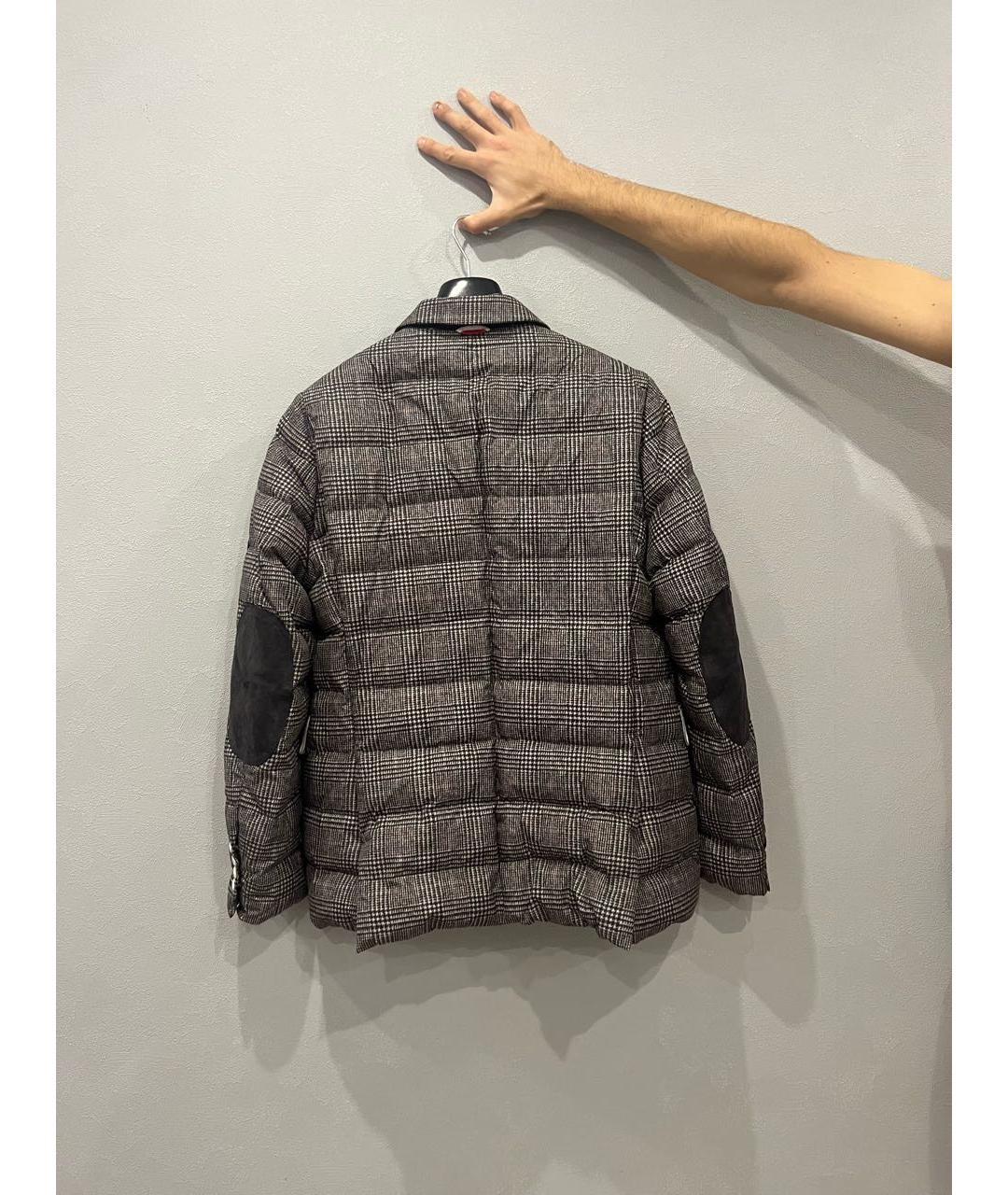 MONCLER Серая хлопковая куртка, фото 2