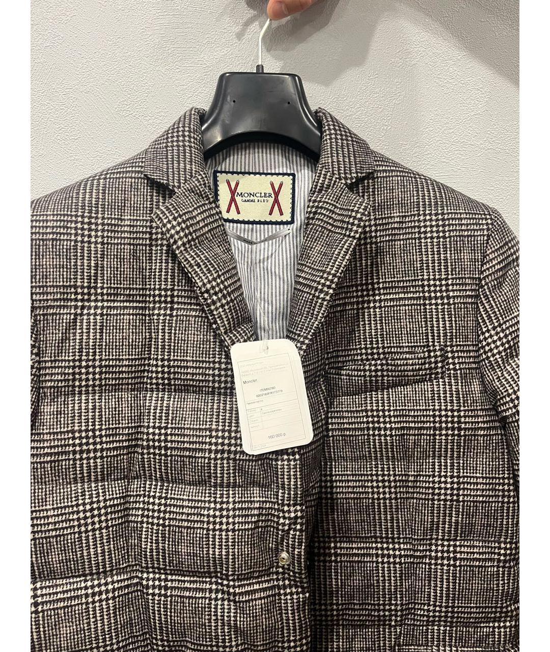 MONCLER Серая хлопковая куртка, фото 3