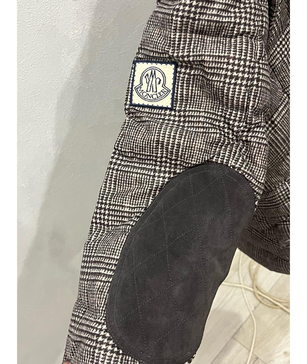 MONCLER Серая хлопковая куртка, фото 6