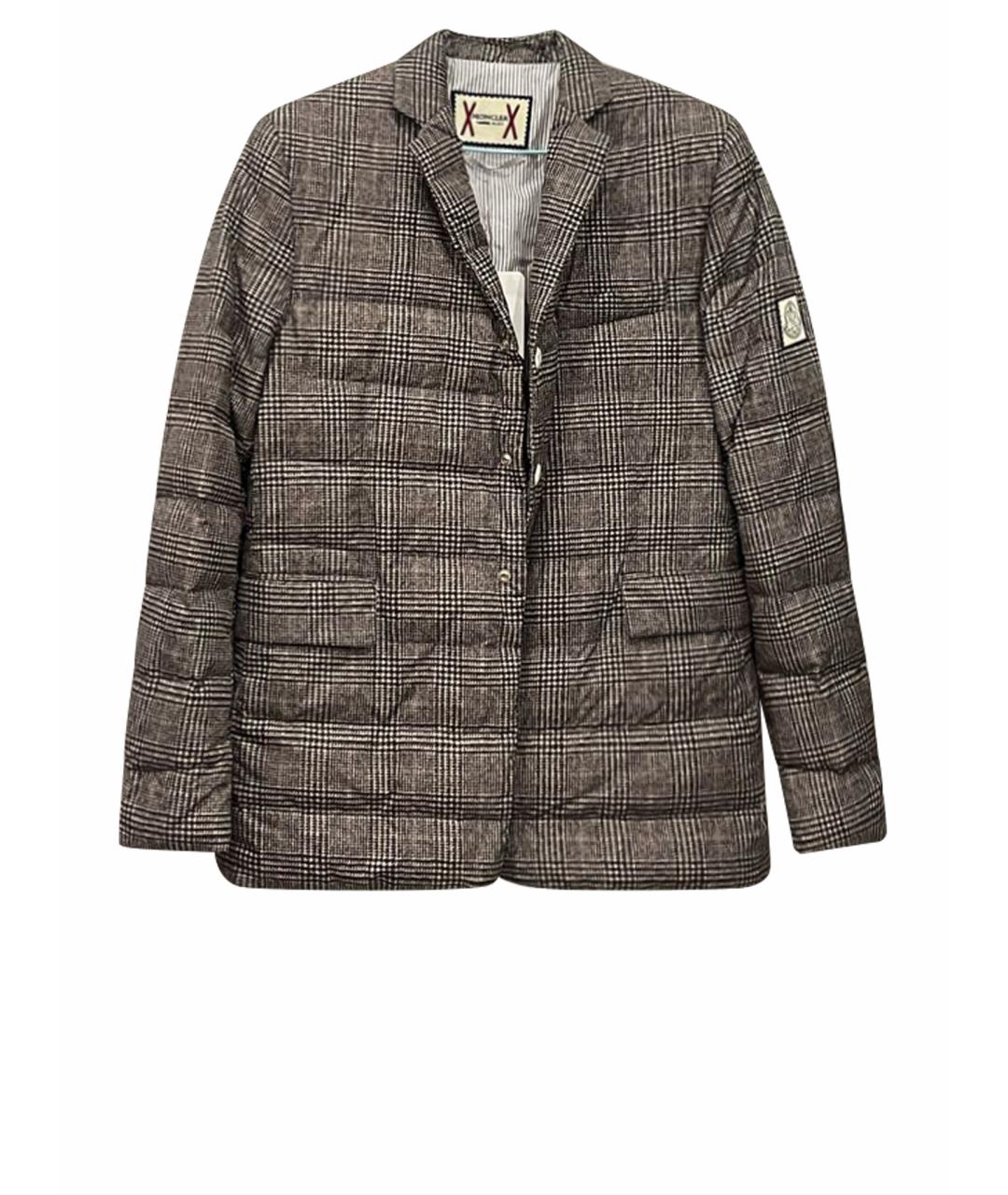 MONCLER Серая хлопковая куртка, фото 1