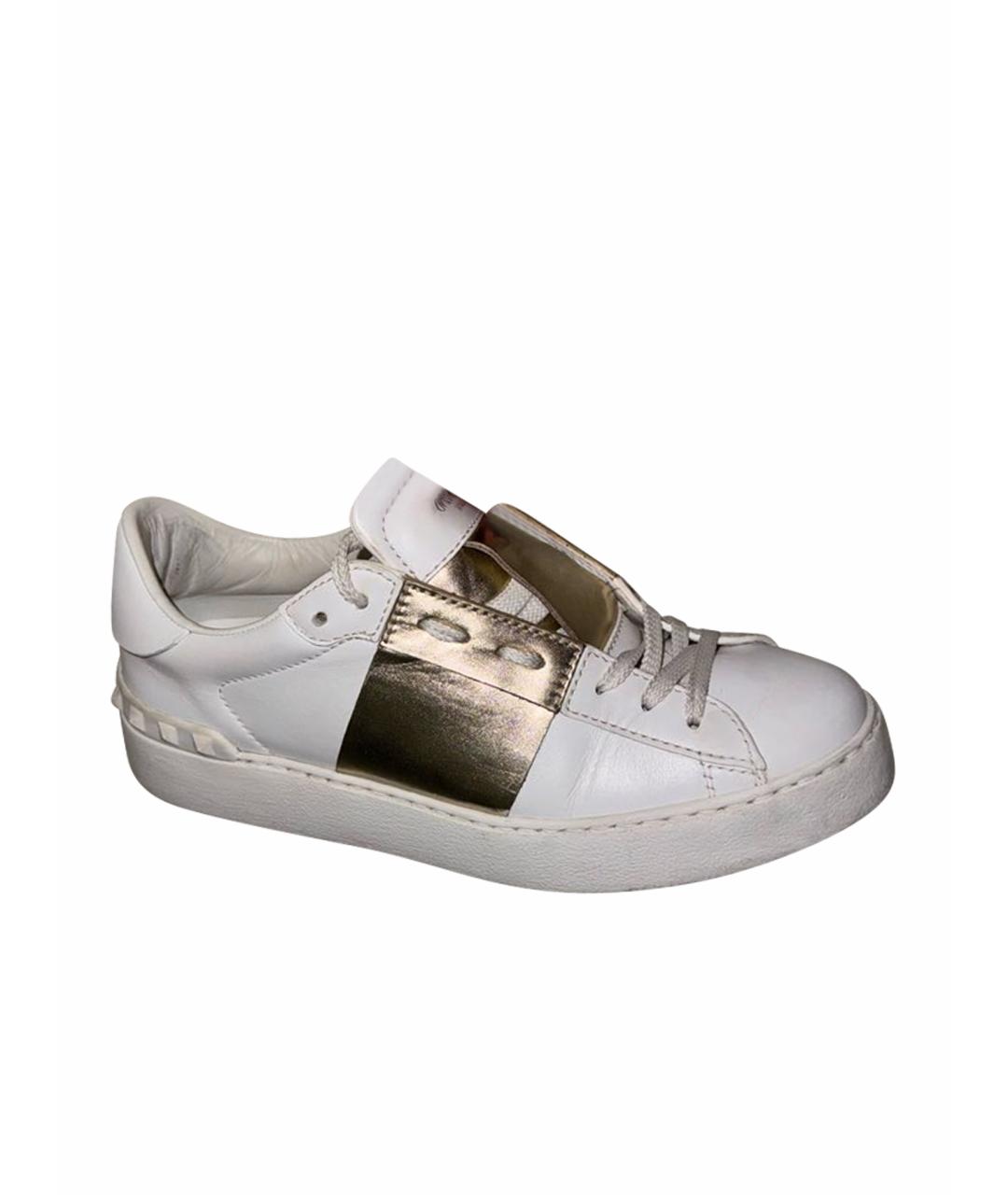 VALENTINO Белые кожаные кеды, фото 1