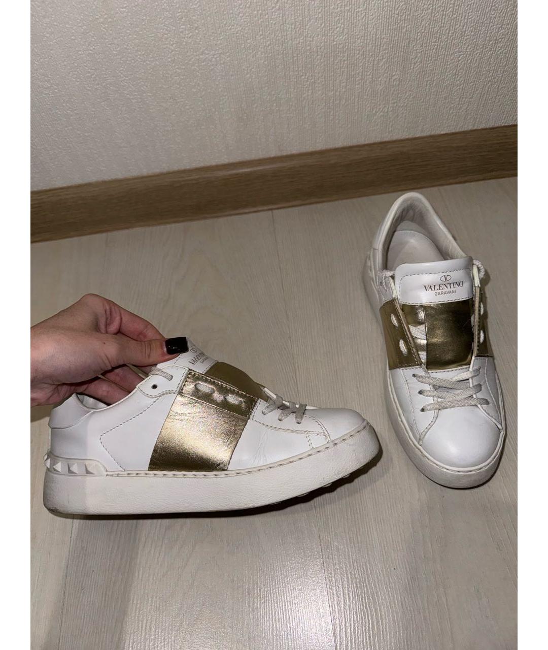 VALENTINO Белые кожаные кеды, фото 7