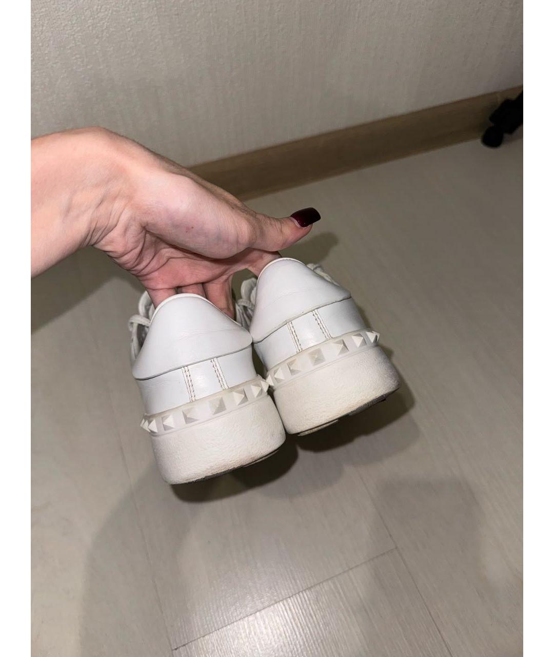 VALENTINO Белые кожаные кеды, фото 4