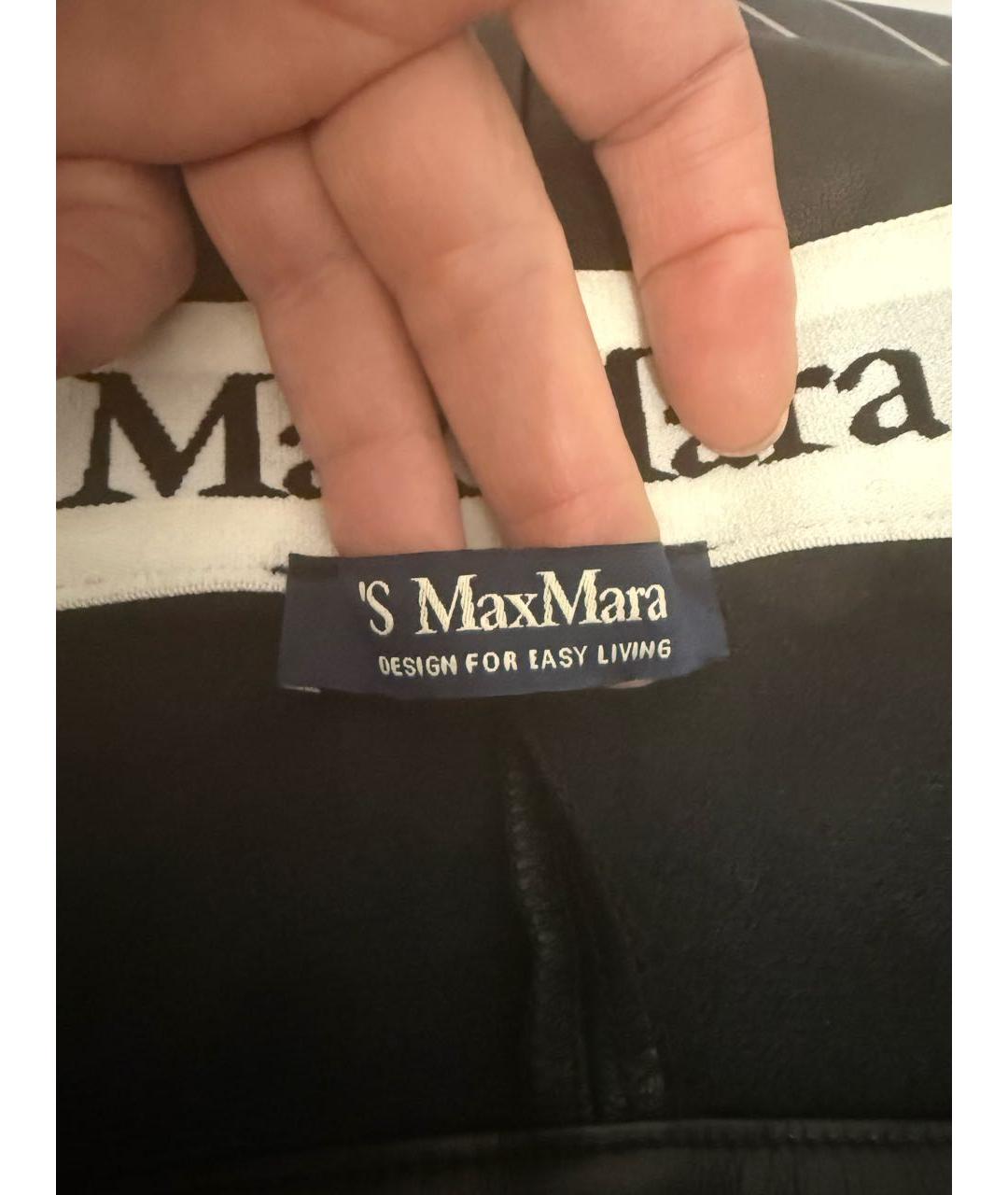 'S MAX MARA Черные брюки широкие, фото 3