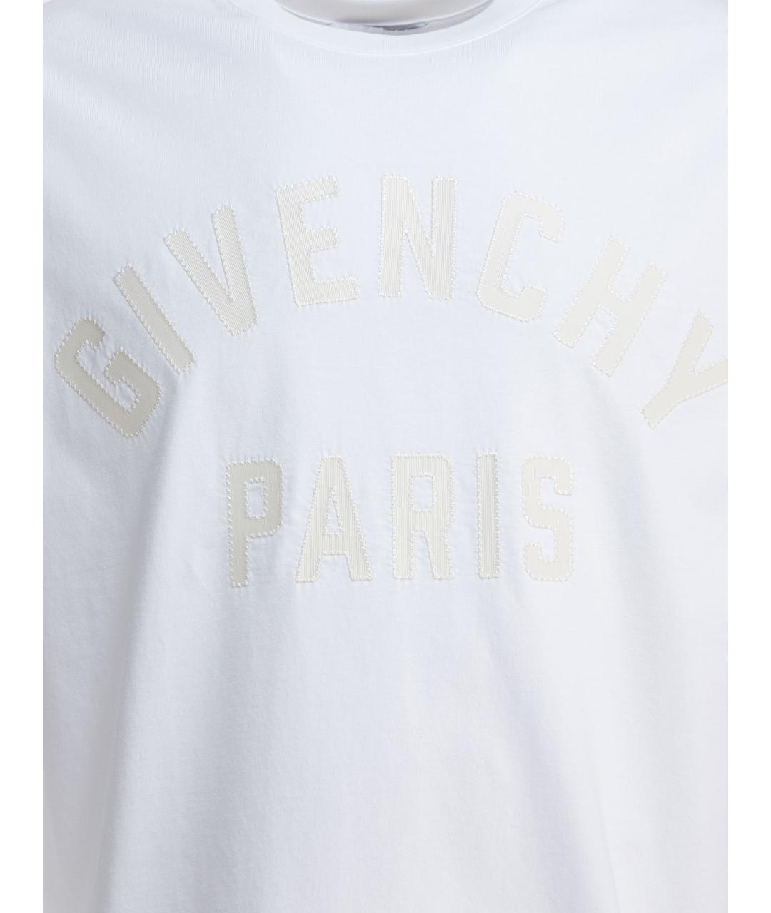 GIVENCHY Белая хлопковая футболка, фото 3