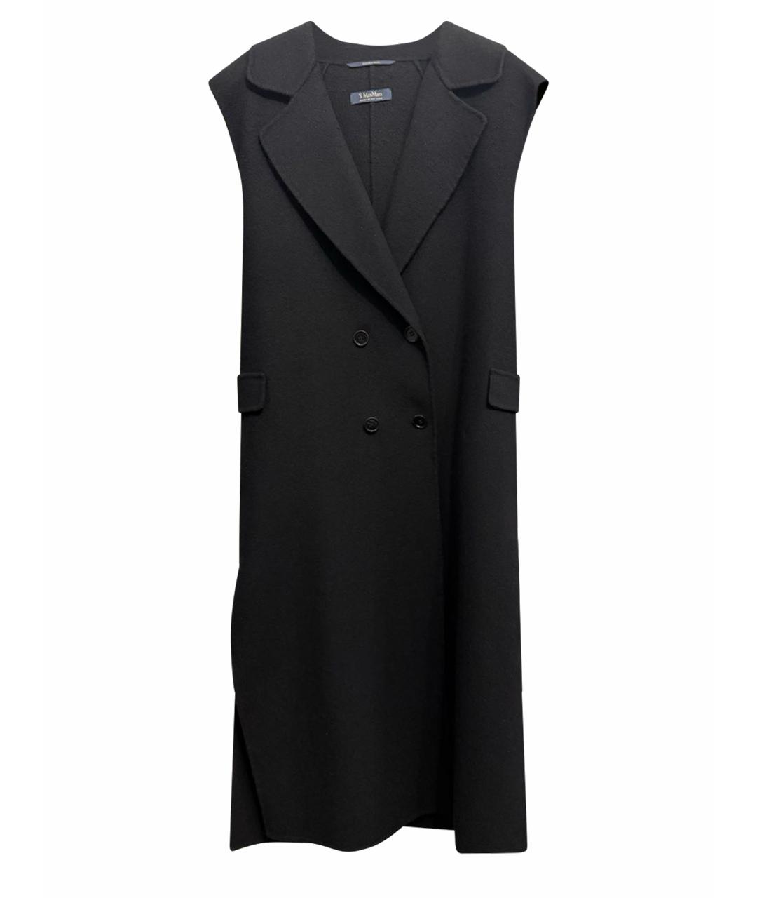'S MAX MARA Черный шерстяной жилет, фото 1