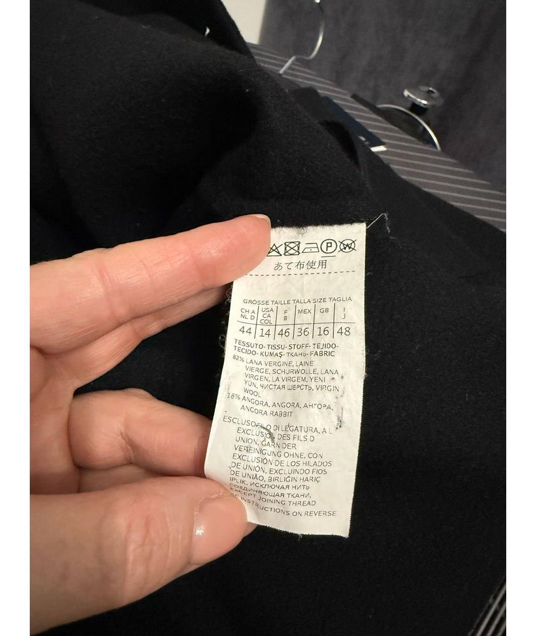 'S MAX MARA Черный шерстяной жилет, фото 5