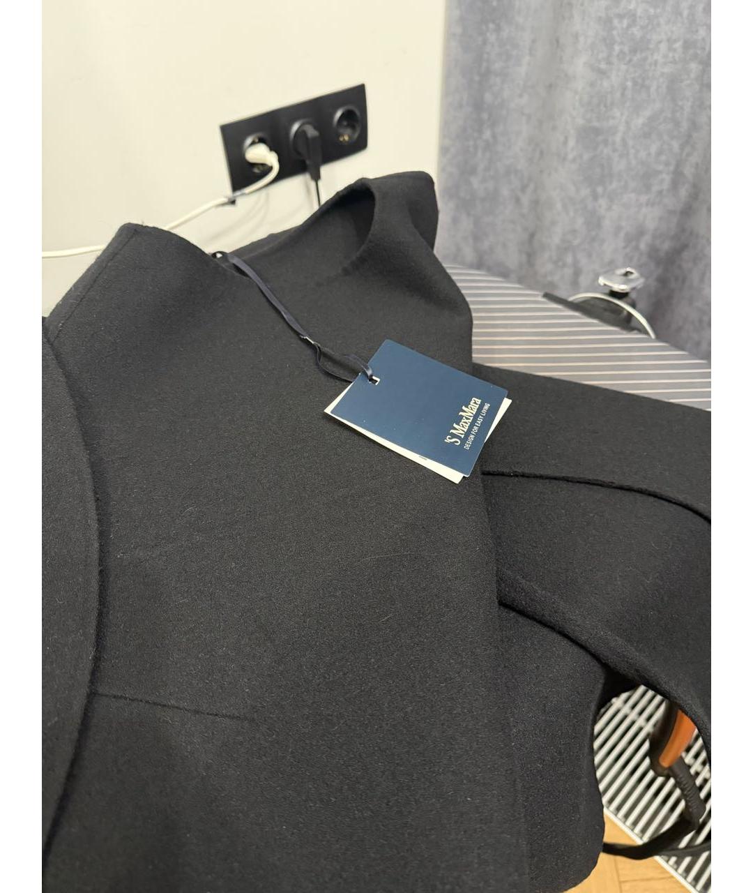 'S MAX MARA Черный шерстяной жилет, фото 3