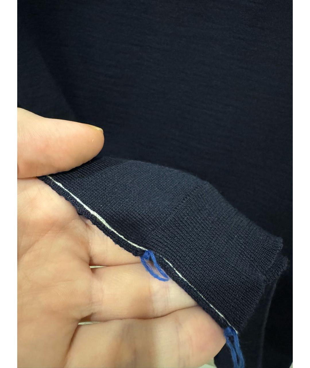 MAISON MARGIELA Темно-синий шерстяной джемпер / свитер, фото 5