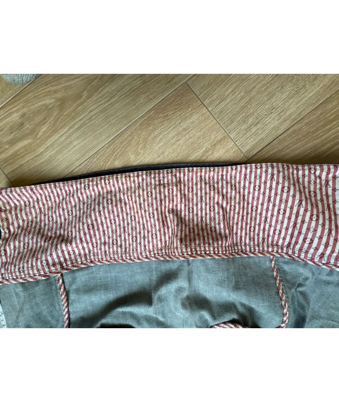 LOUIS VUITTON Темно-синяя деним юбка миди, фото 6