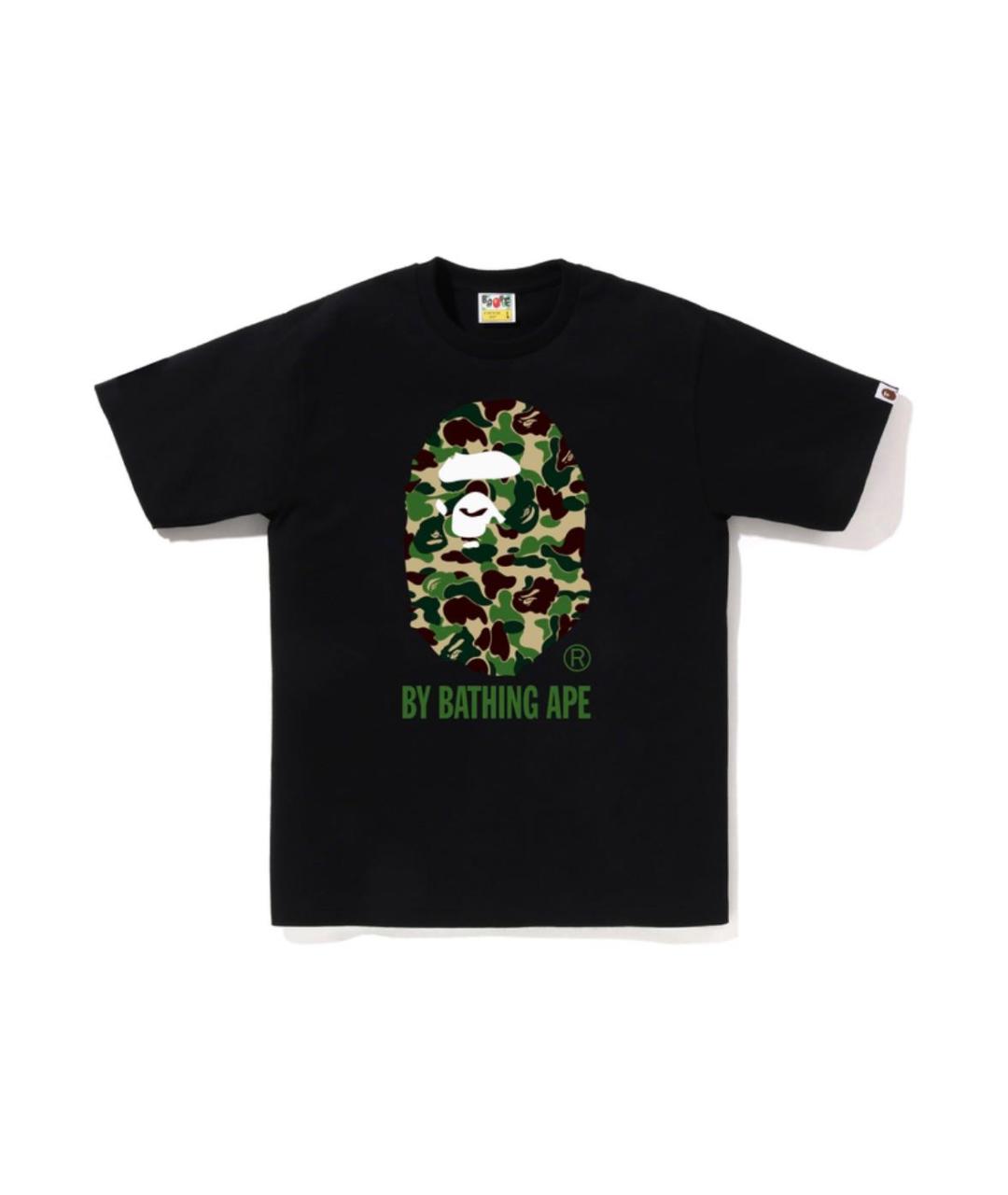 BAPE Черная хлопковая футболка, фото 4