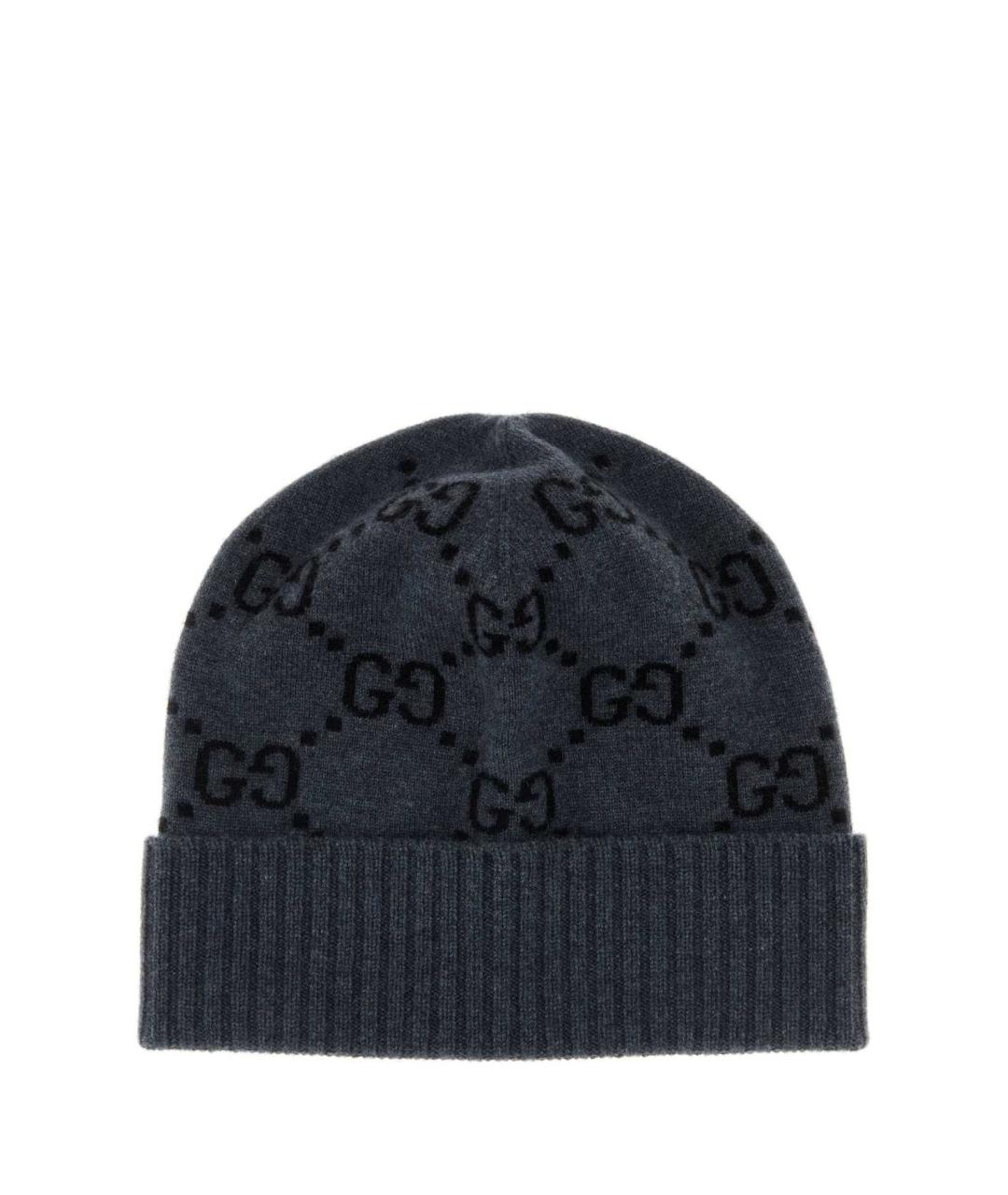 GUCCI Серая кашемировая шапка, фото 1