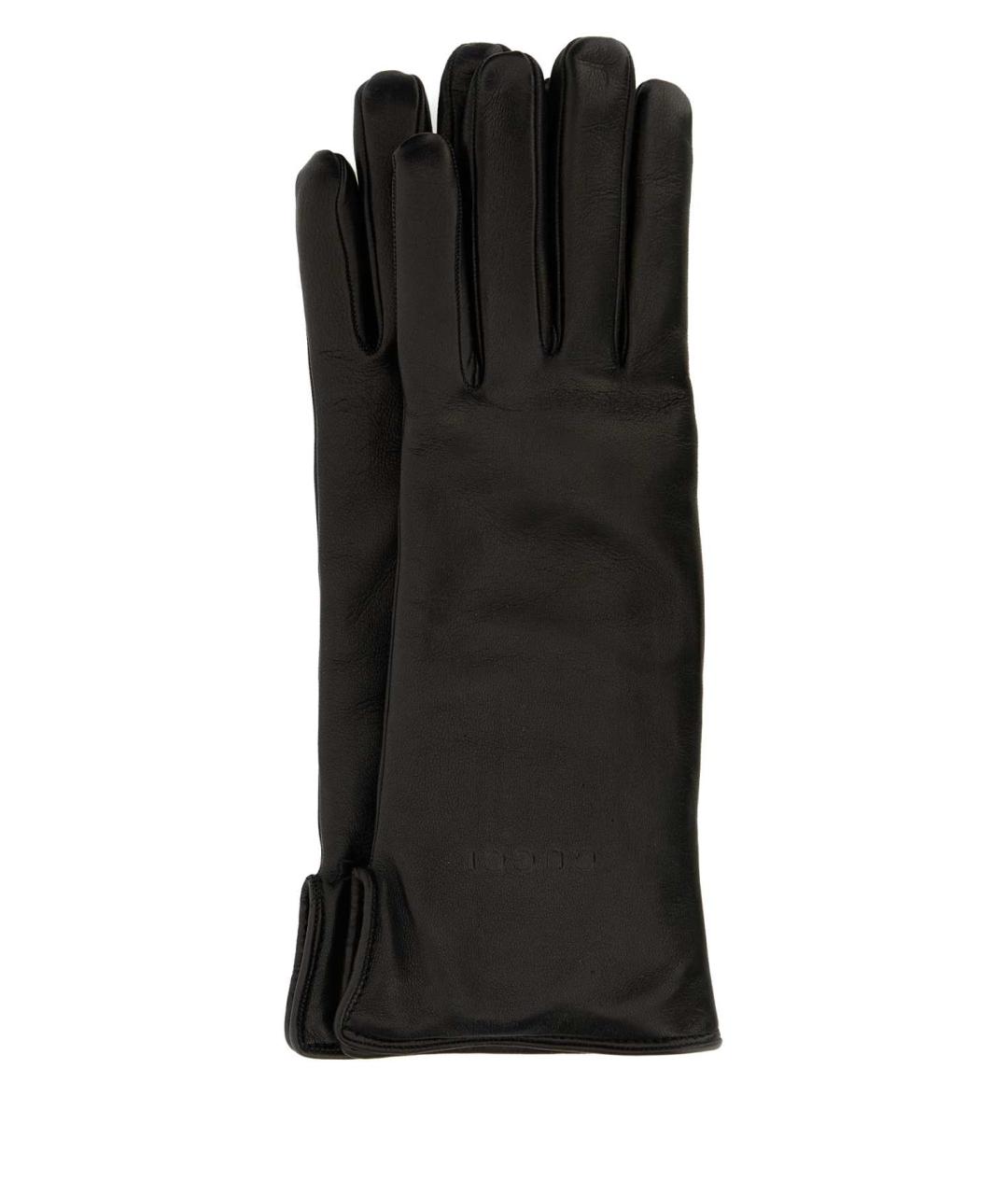 GUCCI Черные кожаные перчатки, фото 1
