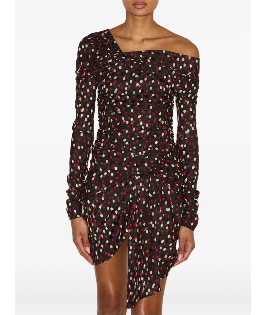 ISABEL MARANT Мульти шелковое коктейльное платье, фото 3