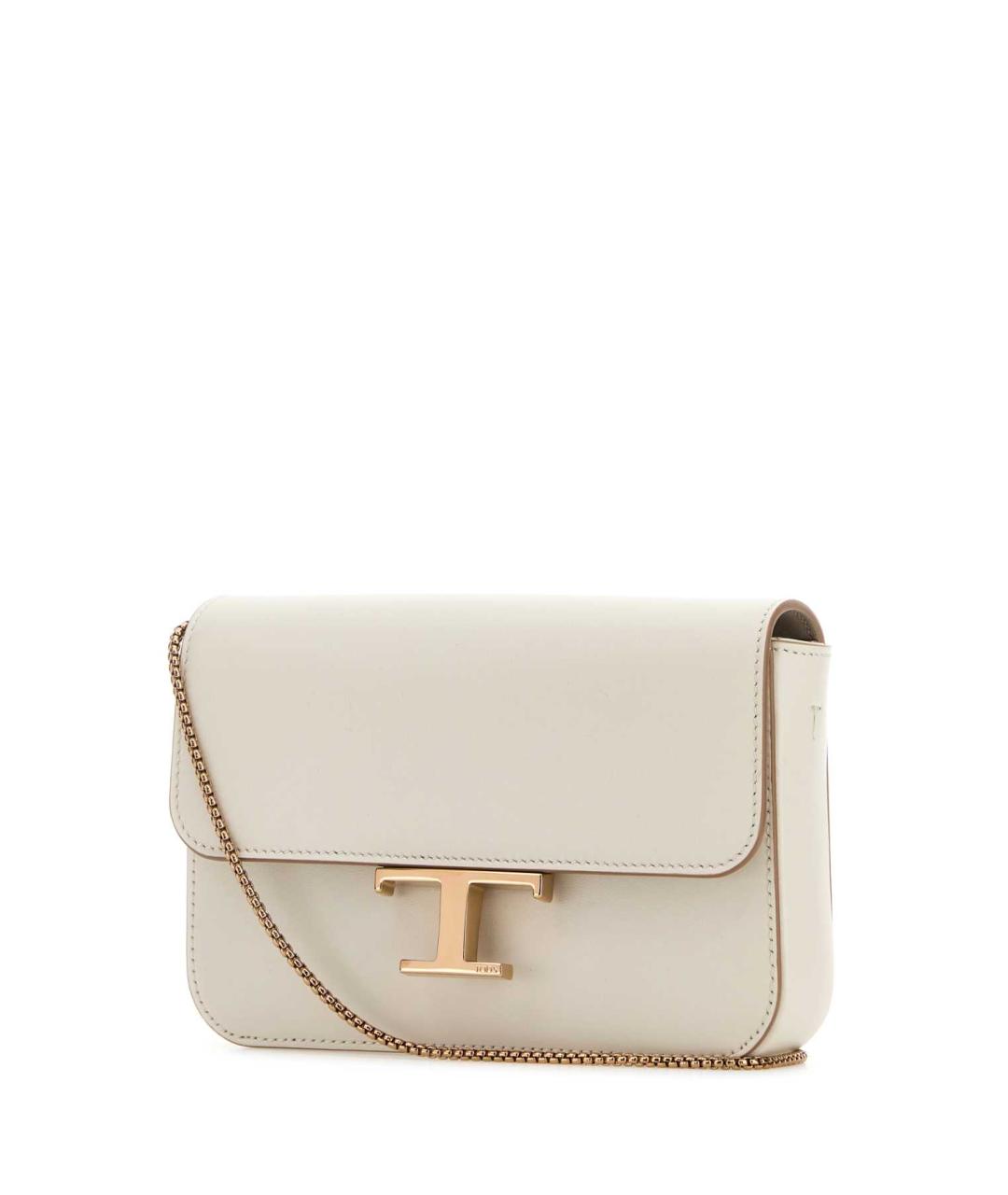 TOD'S Белая кожаная сумка через плечо, фото 2