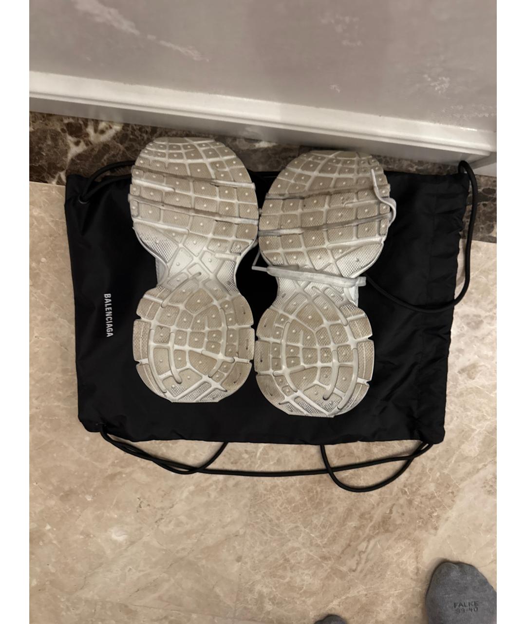 BALENCIAGA Белые текстильные кроссовки, фото 5