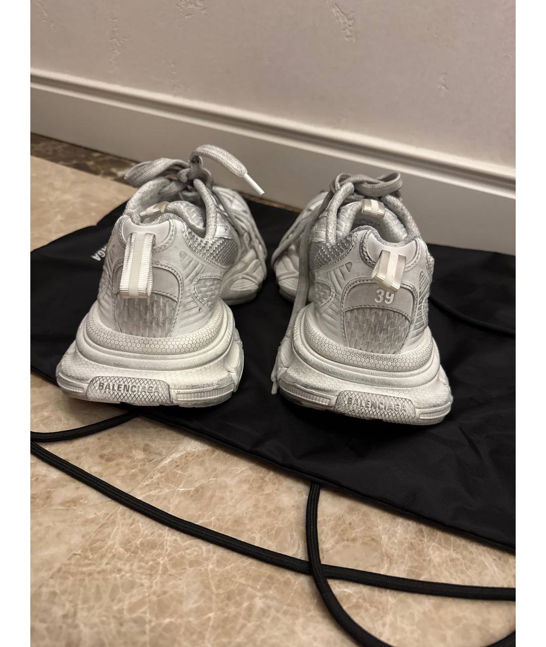 BALENCIAGA Белые текстильные кроссовки, фото 4