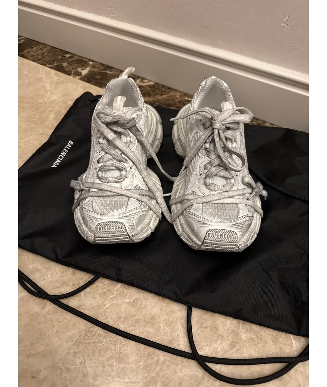 BALENCIAGA Белые текстильные кроссовки, фото 2