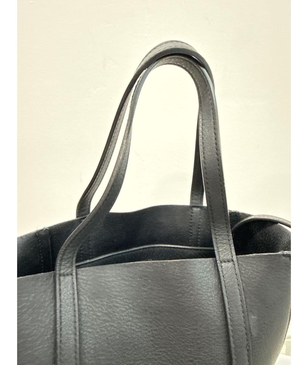 BALENCIAGA Черная кожаная сумка через плечо, фото 3