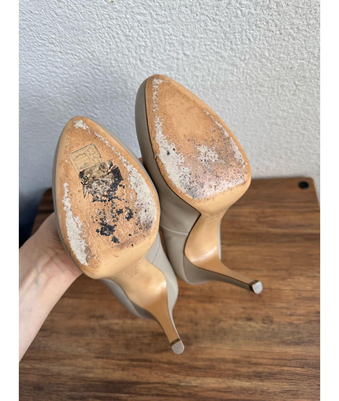 CASADEI Бежевые кожаные туфли, фото 5
