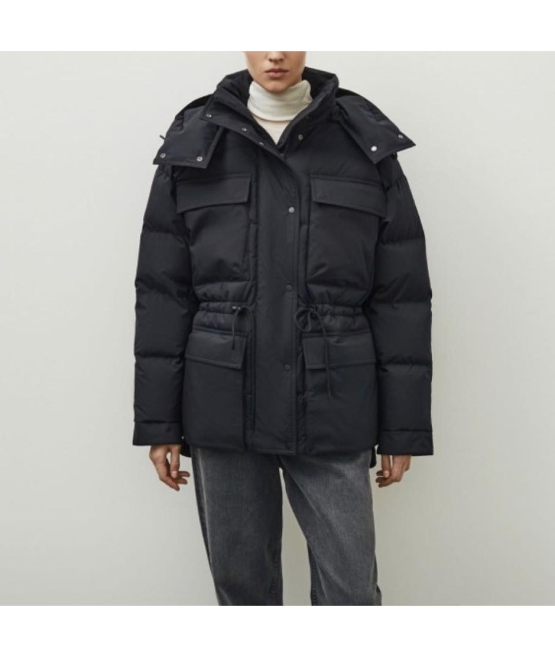 12 STOREEZ Черный полиэстеровый пуховик, фото 3