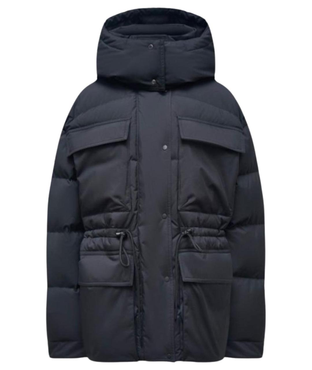 12 STOREEZ Черный полиэстеровый пуховик, фото 1