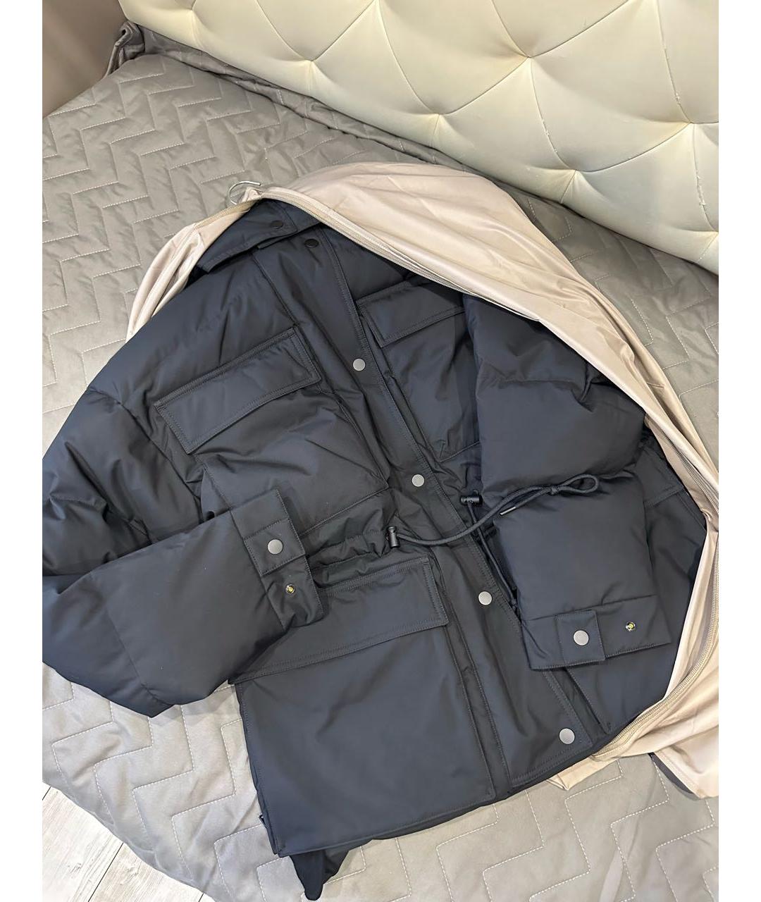 12 STOREEZ Черный полиэстеровый пуховик, фото 4