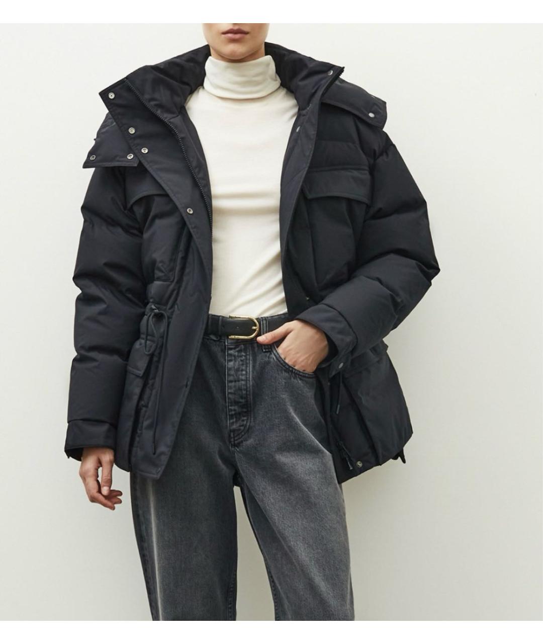 12 STOREEZ Черный полиэстеровый пуховик, фото 2
