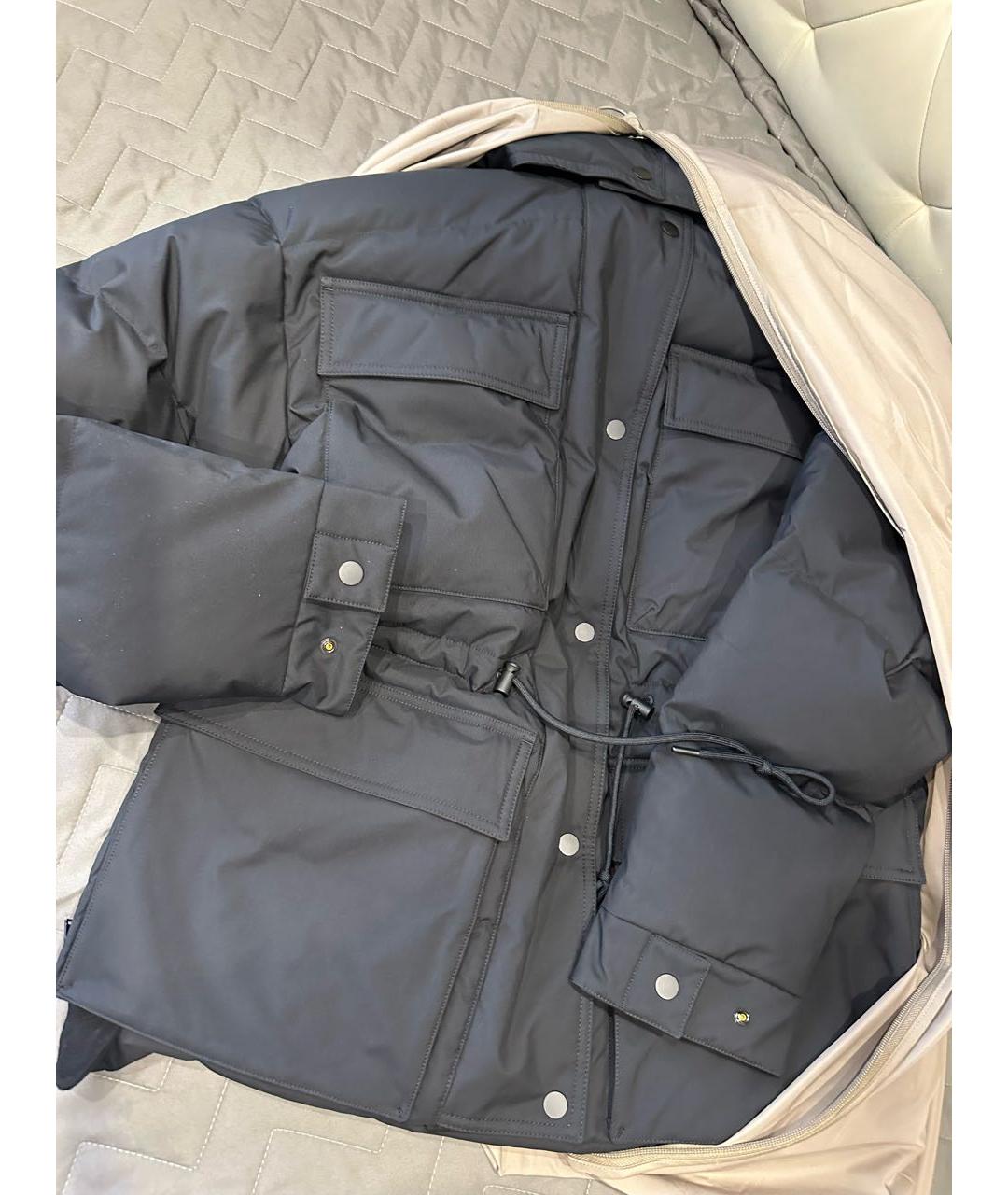 12 STOREEZ Черный полиэстеровый пуховик, фото 5