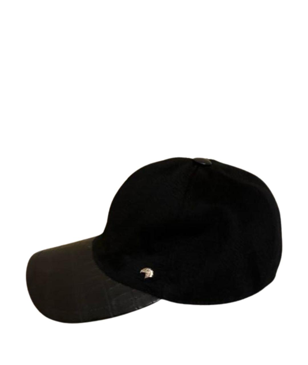 STEFANO RICCI Черная кашемировая кепка/бейсболка, фото 1