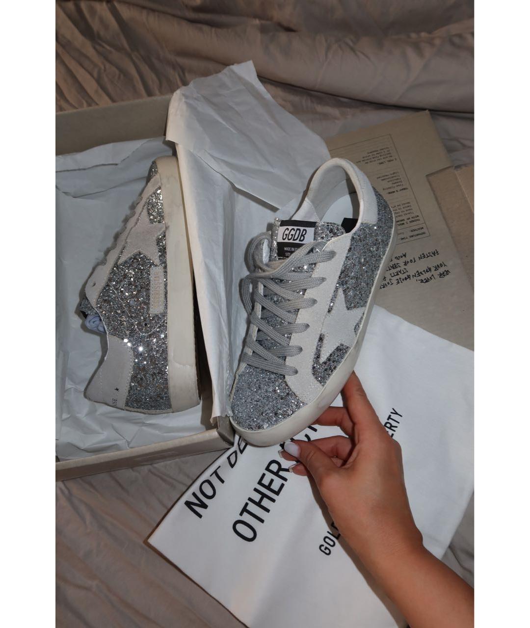 CANADA GOOSE Серебряные замшевые кеды, фото 3