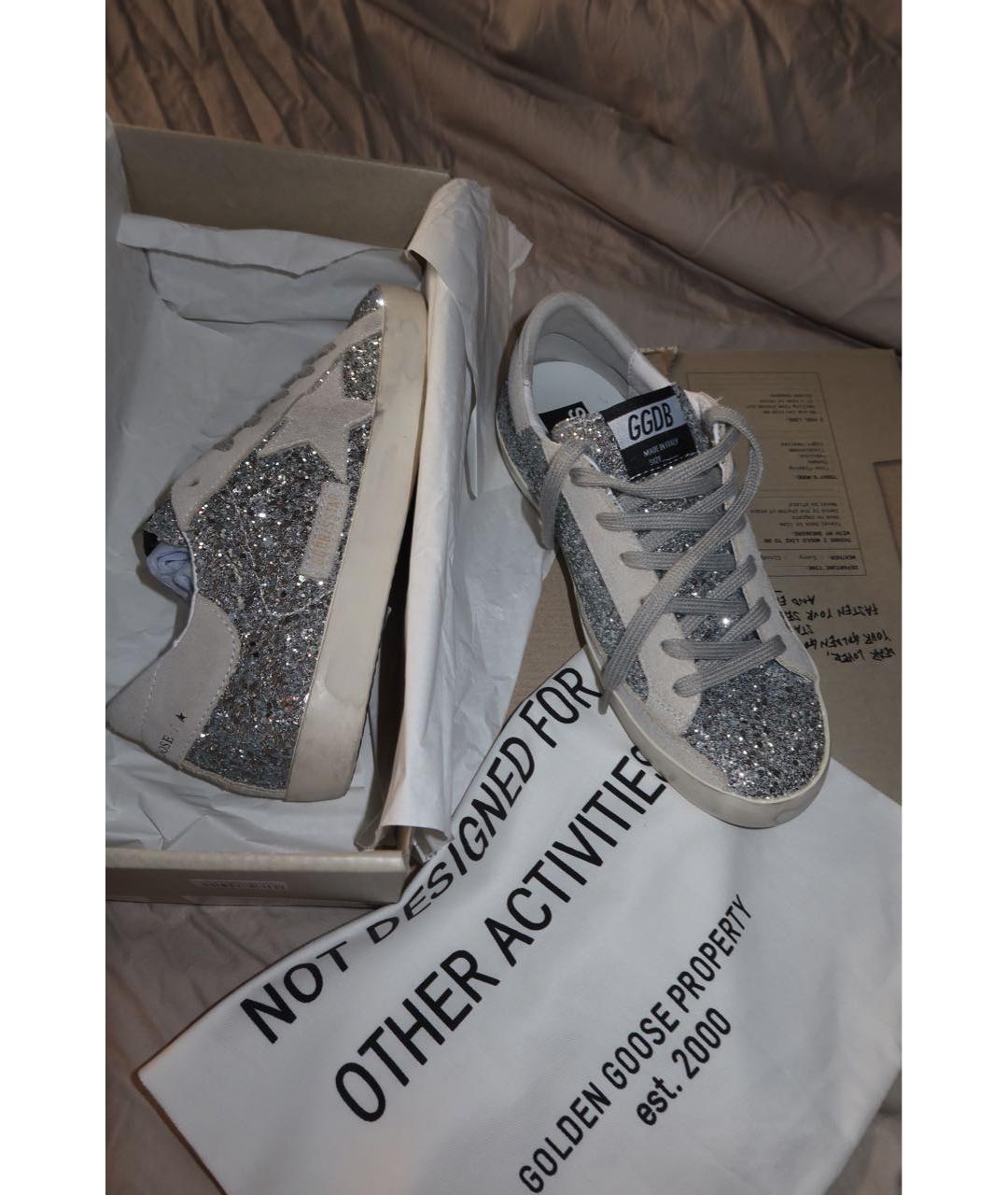 CANADA GOOSE Серебряные замшевые кеды, фото 2