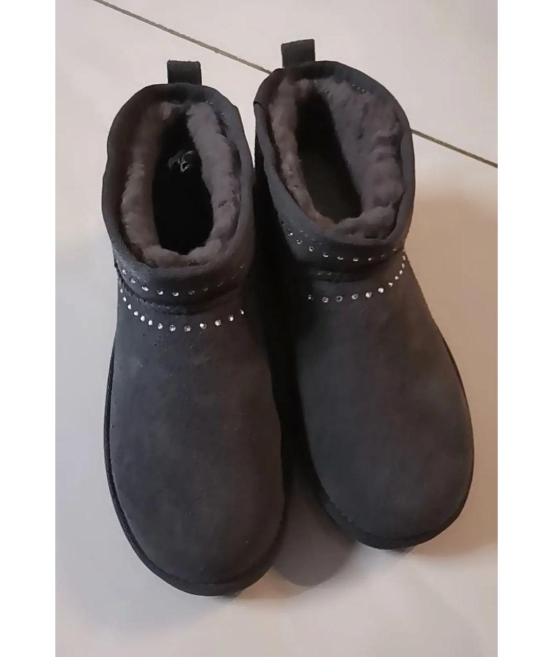 UGG AUSTRALIA Серые текстильные ботинки, фото 7
