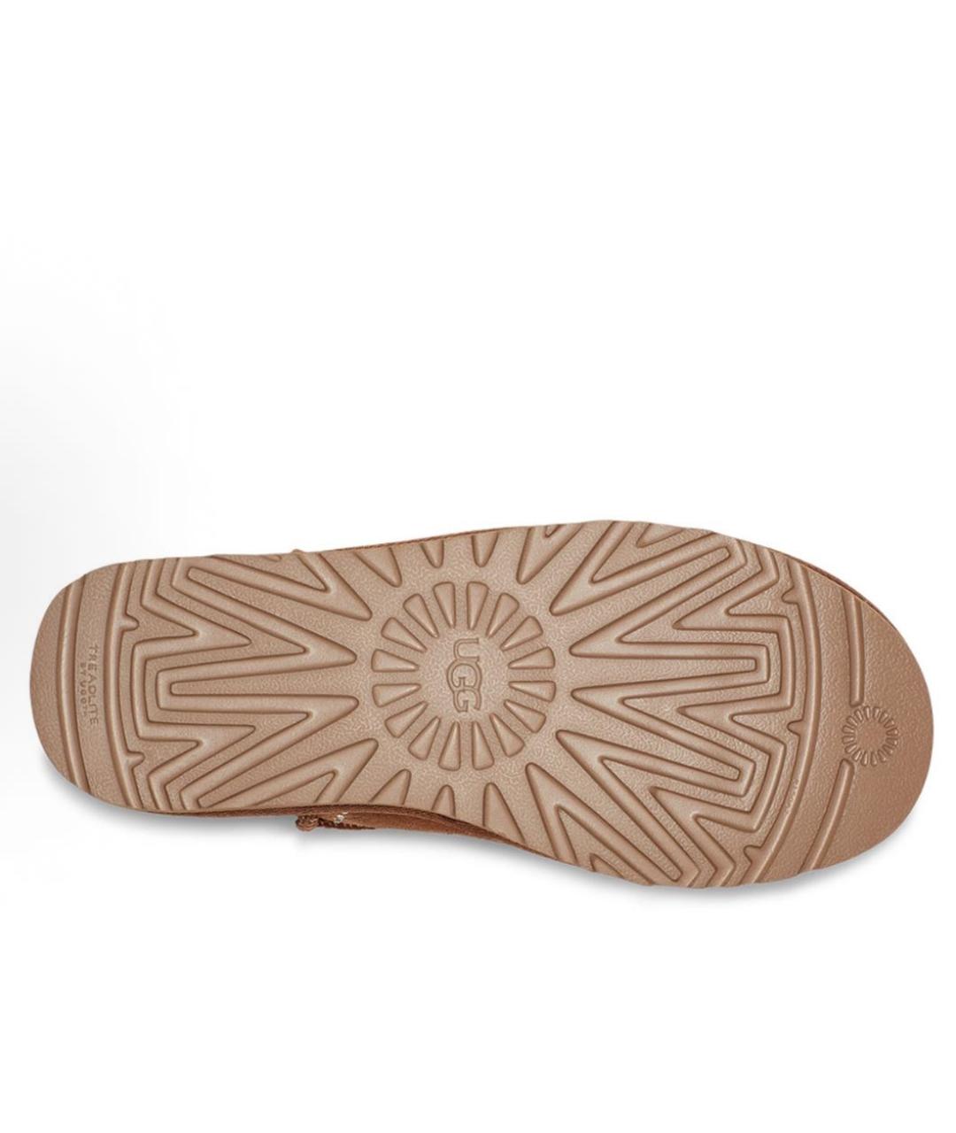 UGG AUSTRALIA Коричневые замшевые ботинки, фото 4